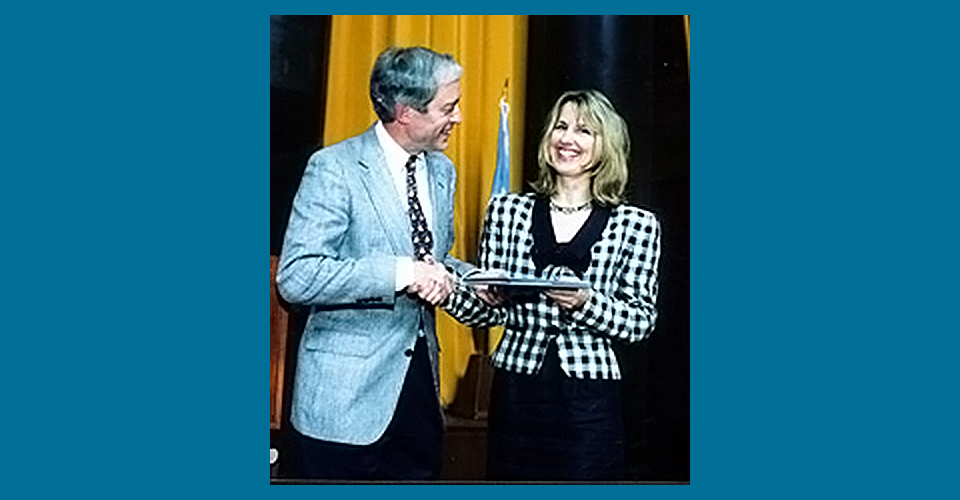 George Rupp and Diane McWhorter