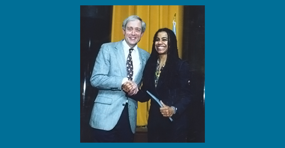 George Rupp and Suzan-Lori Parks