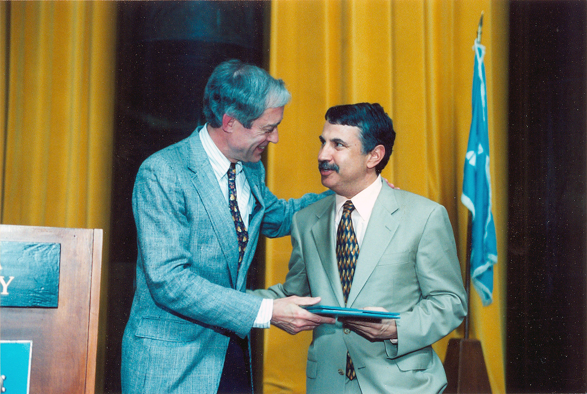 George Rupp and Thomas Friedman