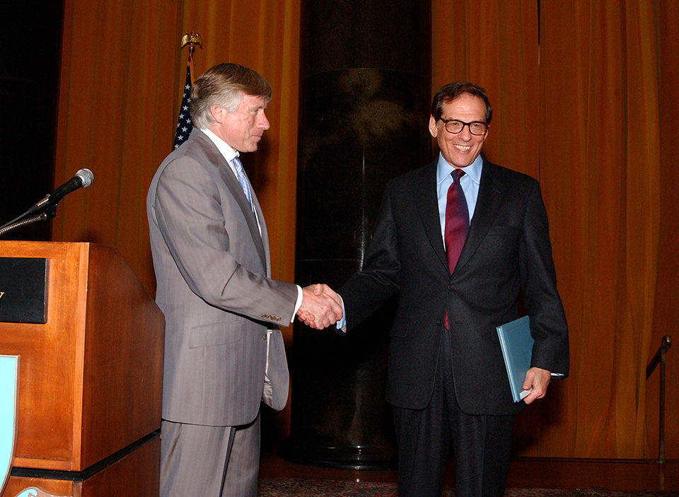 Lee Bollinger and Robert Caro