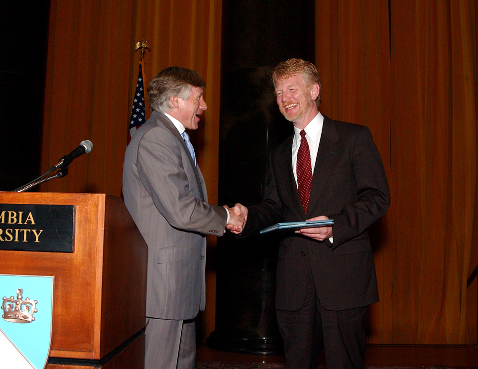 Lee Bollinger and David Horsey