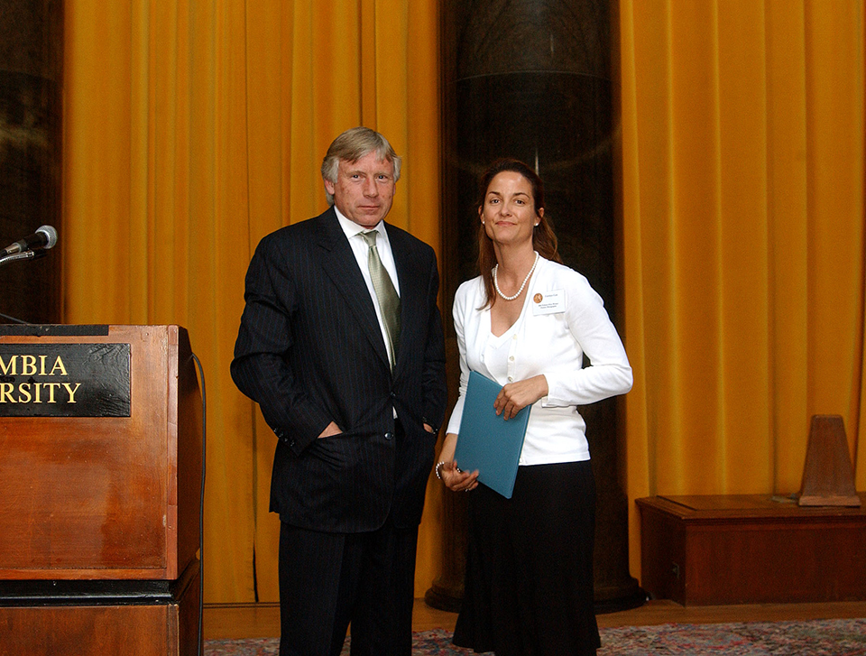 Lee Bollinger and Carolyn Cole