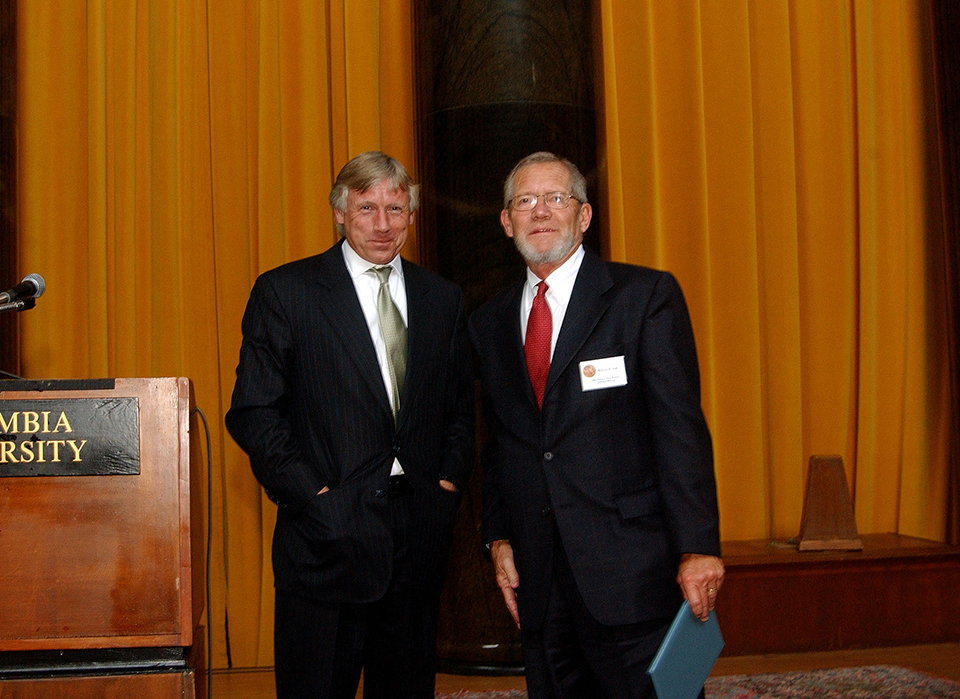 Lee Bollinger and Bill Stall