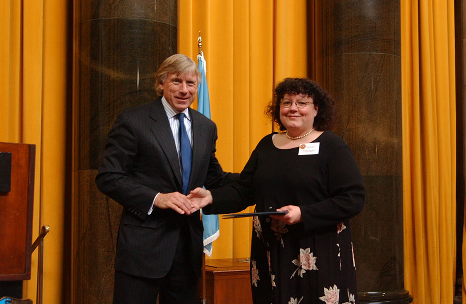 Lee Bollinger and Julia Keller
