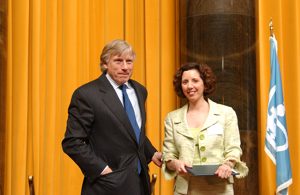 Lee Bollinger and Amy Dockser Marcus