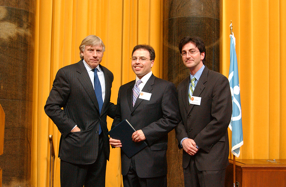Lee Bollinger, Josh Margolin and Jeff Whelan