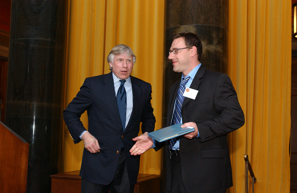 Lee Bollinger and Todd Heisler