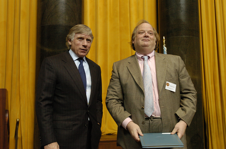 Lee Bollinger and Jonathan Gold