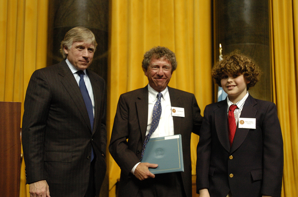Lee Bollinger, Hank Klibanoff and Wiley Guillott