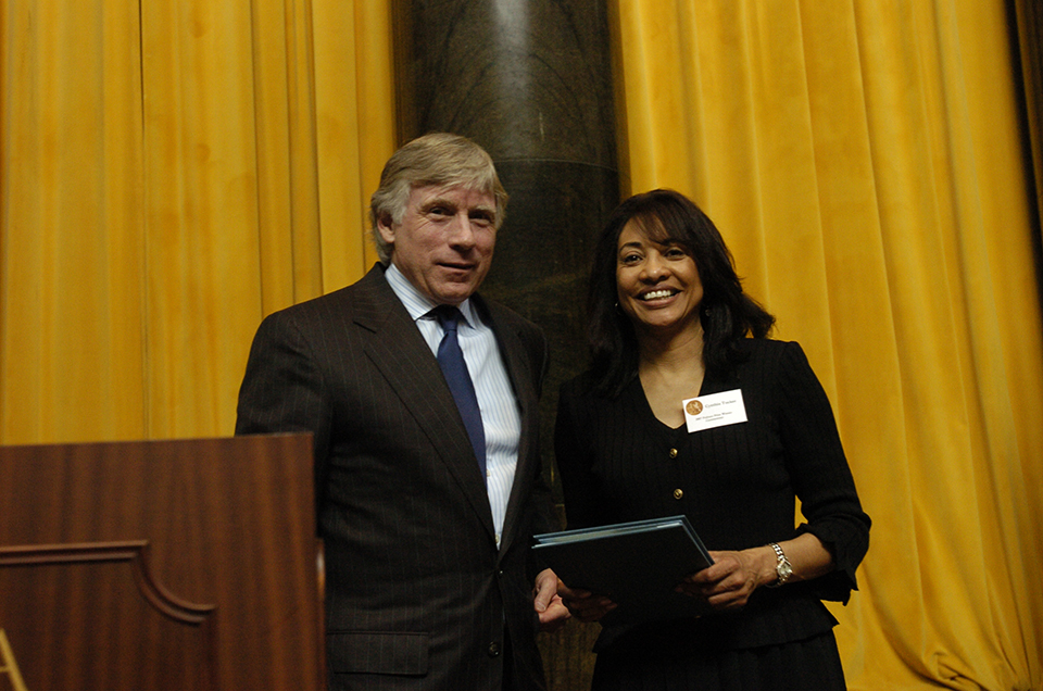 Lee Bollinger and Cynthia Tucker