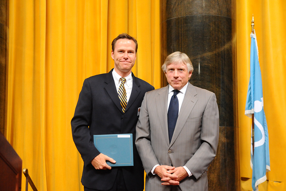 Lee Bollinger and Steve Breen