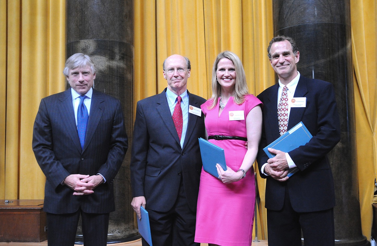 Lee Bollinger, William McKenzie, Colleen McCain Nelson and Tod Robberson