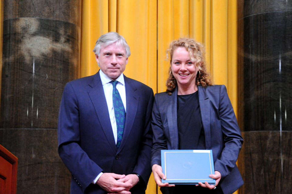 Lee Bollinger and Barbara Davidson