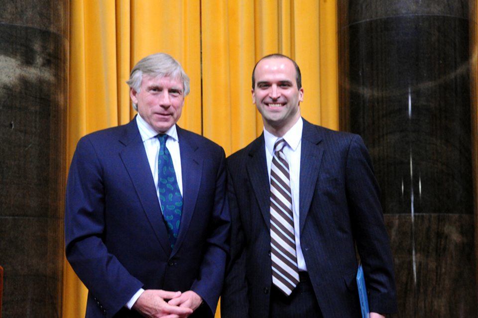Lee Bollinger and David Leonhardt