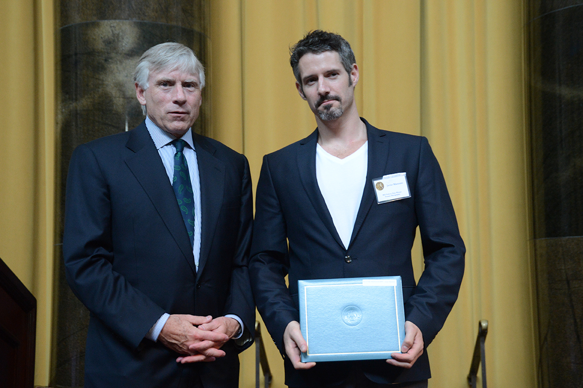 Lee Bollinger and Javier Manzano