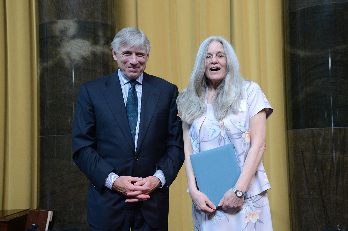 Lee Bollinger and Sharon Olds