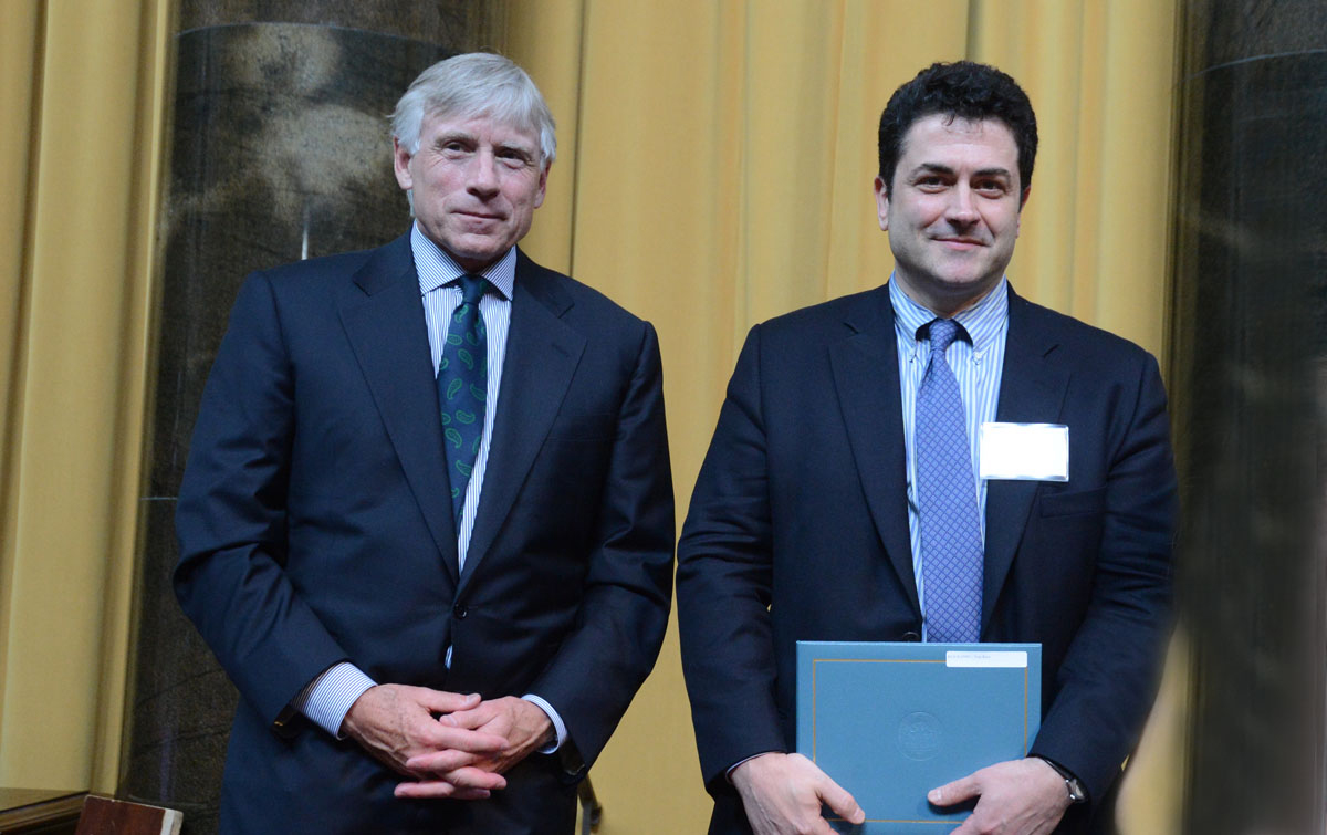 Lee Bollinger and Tom Reiss