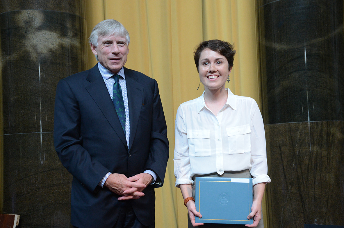 Lee Bollinger and Caroline Shaw