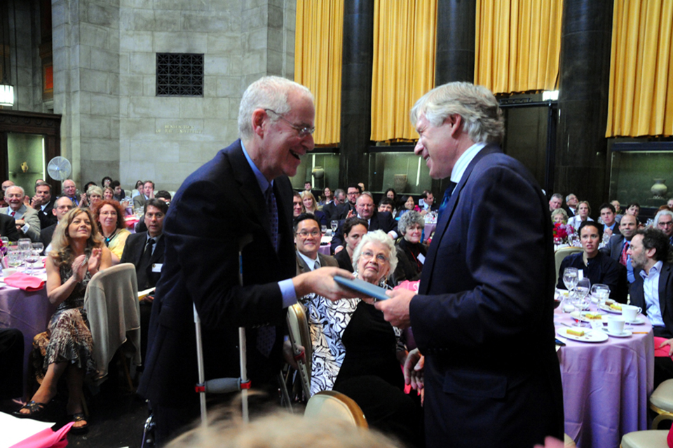 Lee Bollinger and Ron Chernow