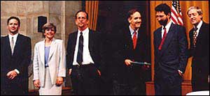 Tim Golden, Julia Preston, Craig Pyes, Sam Dillon, Steve Engelberg and George Rupp