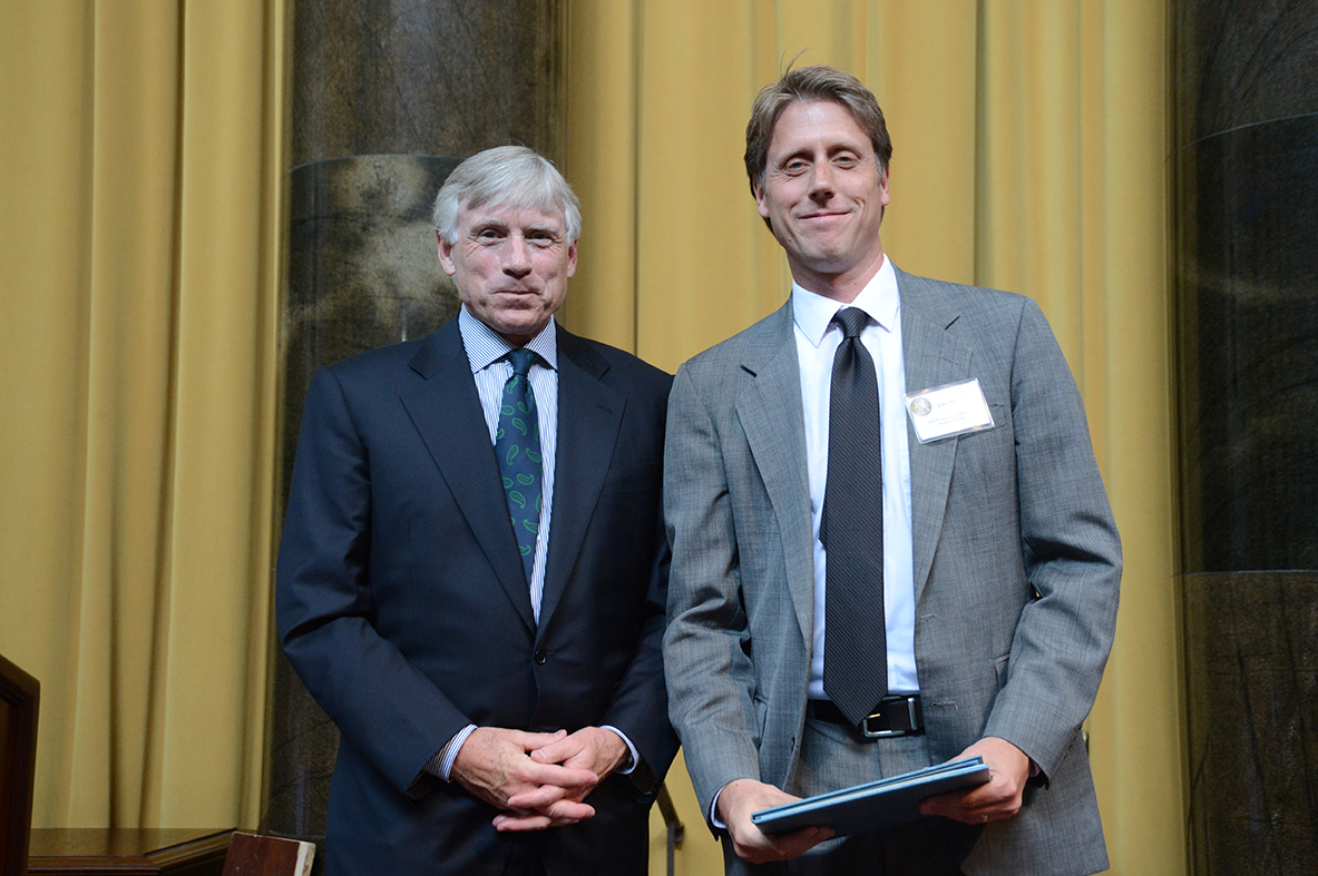 Lee Bollinger and John Branch