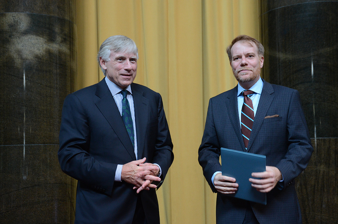 Lee Bollinger and Philip Kennicott