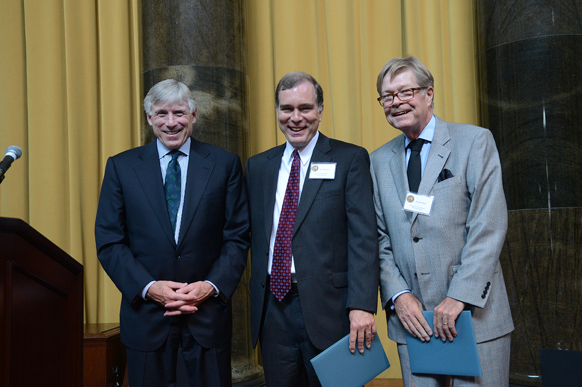 Lee Bollinger, Tim Nickens and Daniel Ruth