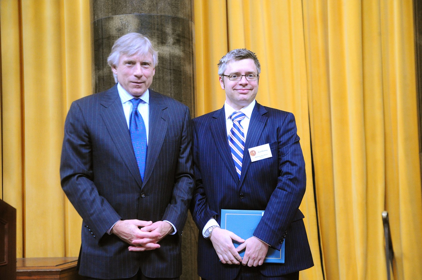 Lee Bollinger and Paul Harding