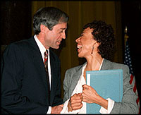 George Rupp and Margo Jefferson