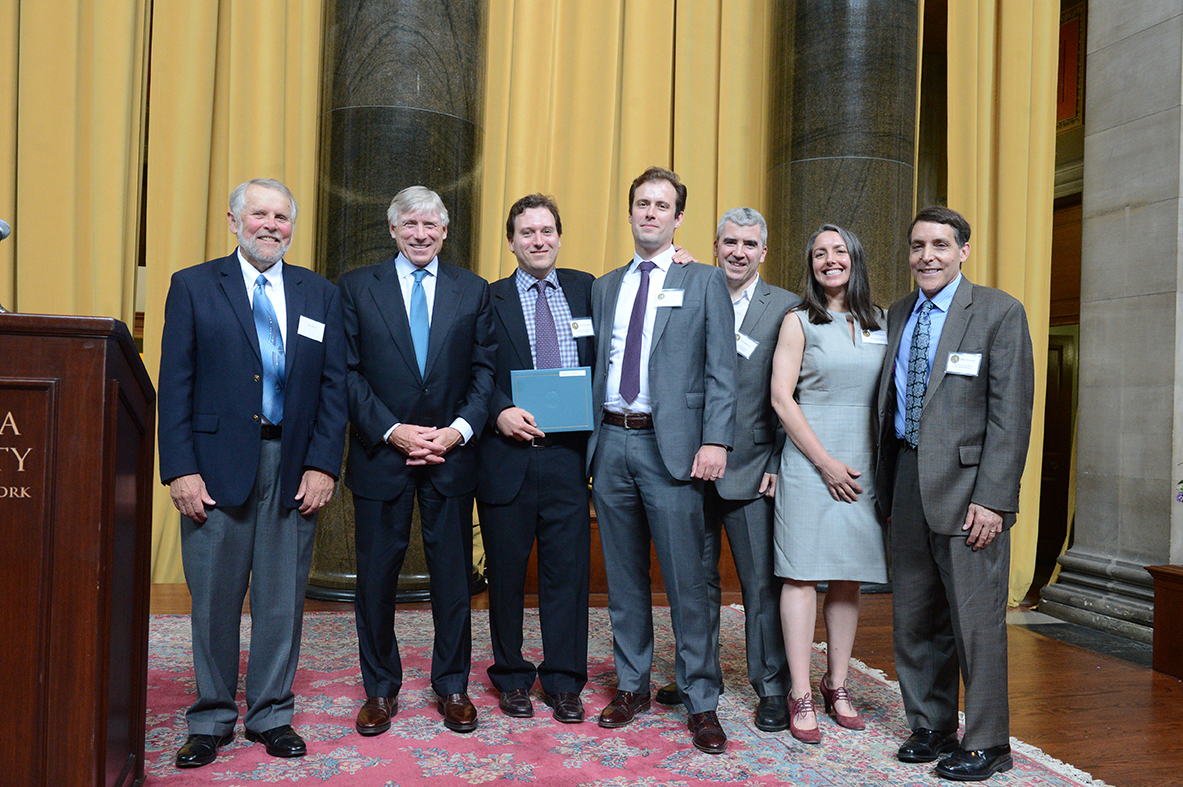 Mike Pride, Lee Bollinger and Wall Street Journal staff