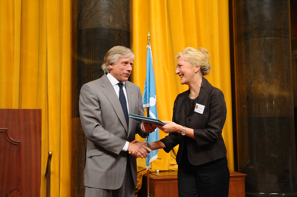 Lee Bollinger and Elizabeth Strout