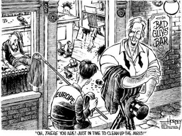 David Horsey/The Seattle Post-Intelligencer - March 3, 2002