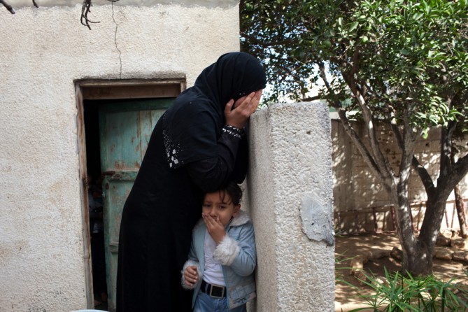 Mourners for a member of the al-Quds Brigades who was killed by an Israeli bomb in Gaza. (November 26, 2012)