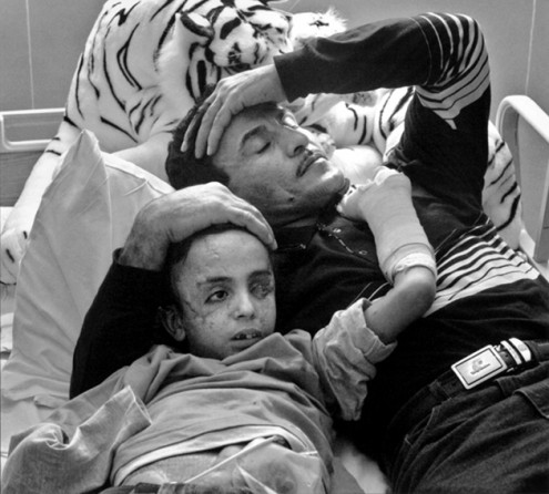Raheem started most nights in bed with Saleh and then slipped off to a chair when Saleh fell asleep. He was still grieving the death of his oldest son, Dia, killed when Saleh was maimed. Two months after the incident, Raheem had not told Saleh his brother was dead.