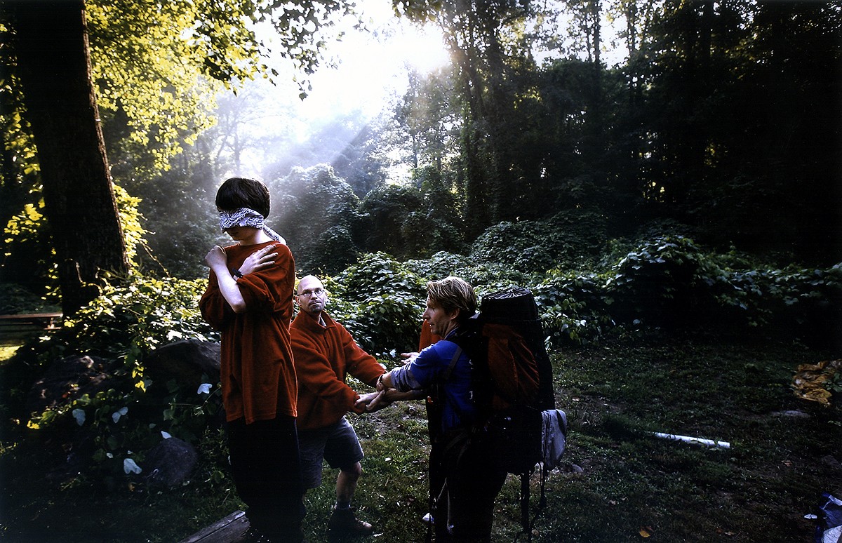 Rich visits Brian at the end of his therapeutic wilderness program in North Carolina. As problems with Brian escalated at home, Rich decided to send him away for the summer. "There was a lot more peace in his eyes," Rich said about seeing Brian at the end of the summer. During Brian's graduation ceremony, he prepares to trust fall while Rich and field instructor Steve Austin ready to catch him. (12/9/07)