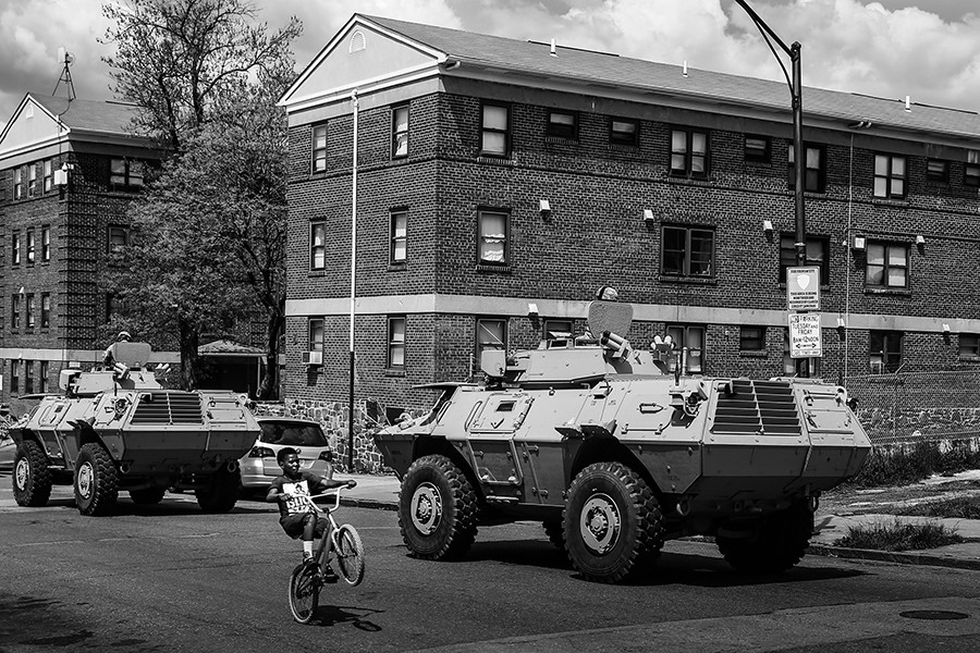 On the street a day after Baltimore authorities released a report on the death of Freddie Gray in Baltimore, Maryland. Marilyn Mosby, Baltimore City state's attorney, ruled the death of Freddie Gray a homicide and that criminal charges will be filed on six Baltimore City Police officers. Gray, 25, was arrested for possessing a switch blade knife April 12 outside the Gilmor Houses housing project on Baltimore's west side. According to his attorney, Gray died a week later in the hospital from a severe spinal 