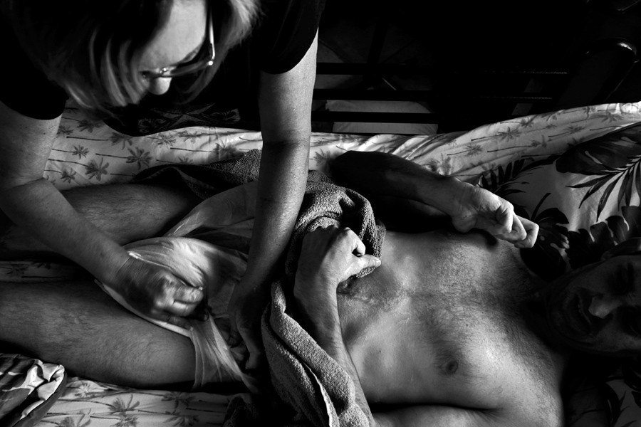 Once an able-bodied young man, Aaron Rubin now receives full-time care from his mother, Sherrie, his father, Mike, and a handful of caregivers. (December 31, 2012)