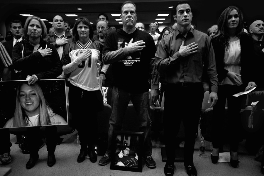 As a community we have been quietly suffering, long dreading the worst, and the worst is here,' Susan Klimusko told the City Council in Simi Valley, Calif. (December 31, 2012)