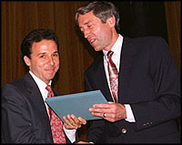 Ron Suskind and George Rupp